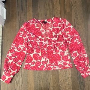 Floral J.Crew Blouse